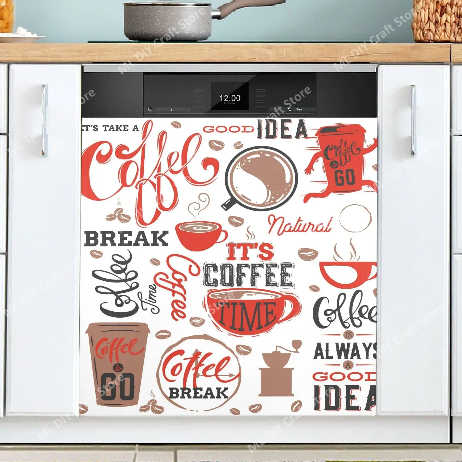 Retro Coffee Topics Cafe Desig – Kitchen Appliances Pictures recenzja i cena