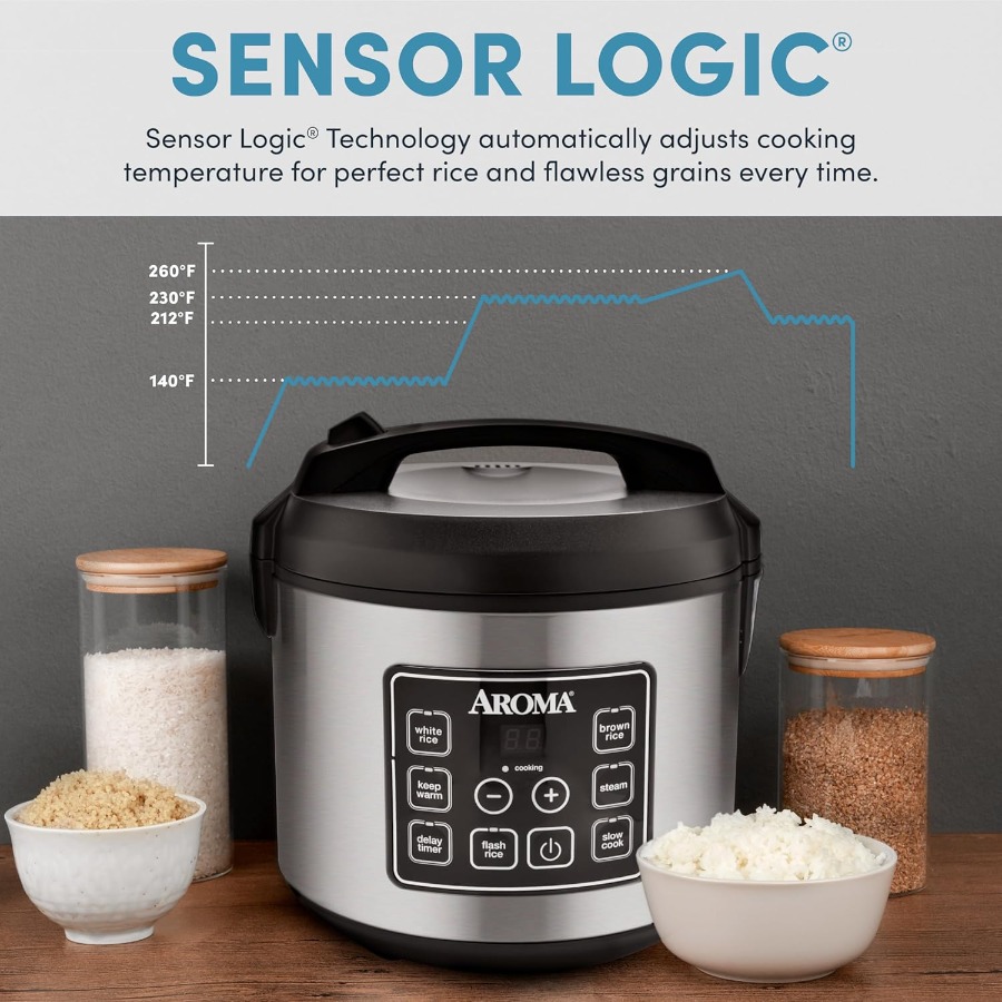 Cyfrowy garnek do gotowania ry – Rice Cooker 10 Cup recenzja i cena